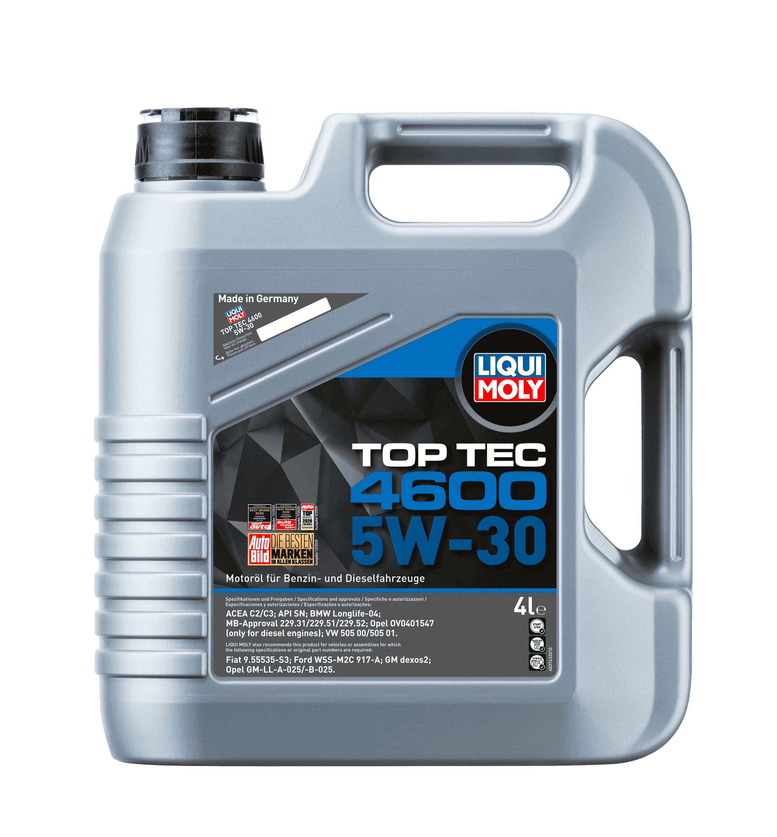 Моторное масло Liqui Moly Top Тес 4600 5W-30, 4л